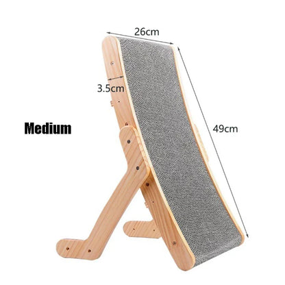 Solid Wooden Cat Scratcher