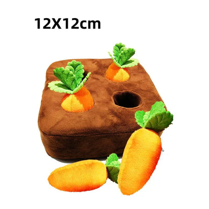 Carrot Farm Interactive Plush Dog Toy